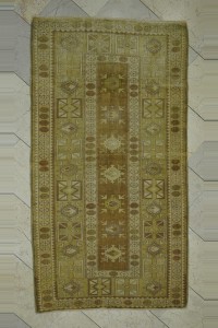 3.6x9.6 Terracotta Wool Milas Carpet Rug 107,194 - Oushak Rug  $i