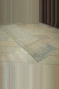 3x10 Blue Beige Persian Rug Runner 88,312 - Turkish Rug Runner  $i