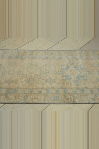 3x10 Blue Beige Persian Rug Runner 88,312 - Turkish Rug Runner  $i