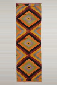 Turkish Rug Runner 3x10 Orange Turkish Adana Kilim Rug Runner. 73,304