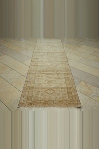 3x10 Vintage Brown Beige Persian Rug Runner 90,304 - Turkish Rug Runner  $i