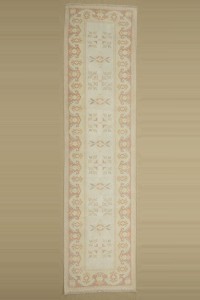 Turkish Rug Runner 3x10 Wool Oushak Rug Runner 80,313