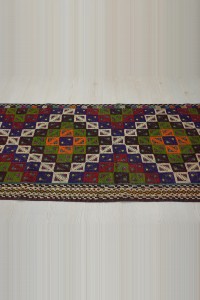 3x11 Embroidered Kilim Rug Runner 88,330 - Turkish Rug Runner  $i