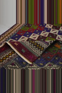 3x11 Embroidered Kilim Rug Runner 88,330 - Turkish Rug Runner  $i