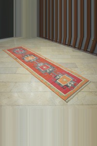 3x11 Flat Woven Wool Turkish Kilim Rug Runner 90,329 - Turkish Rug Runner  $i