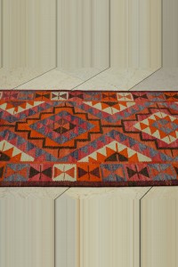 3x11 Wool Turkish Kilim Rug Runner 93,340 - Turkish Rug Runner  $i