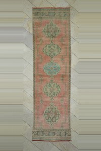Turkish Rug Runner 3x11 Wool Turkish Oushak Rug Runner 97,340