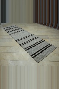 3x12 Goat Ait And Cotton Kilim Rug Runner. 100,368 - Turkish Rug Runner  $i