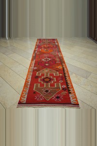 3x12 Long Kilim Rug Runner 98,376 - Turkish Rug Runner  $i