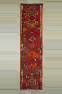 Turkish Rug Runner 3x12 Long Kilim Rug Runner 98,376