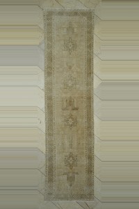 Turkish Rug Runner 3x12 Vintage Persian Carpet Rug Runner 95,375