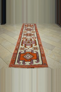 3x12 Wool Turkish Kilim Rug Runner 95,365 - Turkish Rug Runner  $i