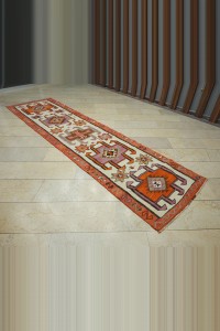 3x12 Wool Turkish Kilim Rug Runner 95,365 - Turkish Rug Runner  $i