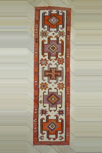 Turkish Rug Runner 3x12 Wool Turkish Kilim Rug Runner 95,365