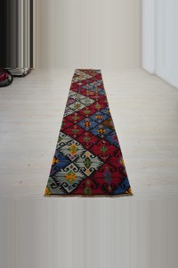 3x13 Turkish Kirsehir Kilim Rug Runner 82,390 - Turkish Rug Runner  $i