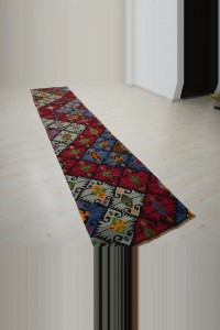 3x13 Turkish Kirsehir Kilim Rug Runner 82,390 - Turkish Rug Runner  $i