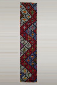 Turkish Rug Runner 3x13 Turkish Kirsehir Kilim Rug Runner 82,390