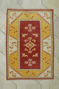 Turkish Carpet Rug 3x5 Multi Color Wool Oushak Rug 94,134