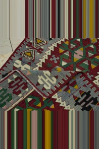 3x5 Old Turkish Kilim Rug 89,144 - Turkish Kilim Rug  $i