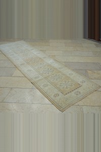 3x9 Wool Vintage Oushak Rug Runner 85,279 - Turkish Rug Runner  $i