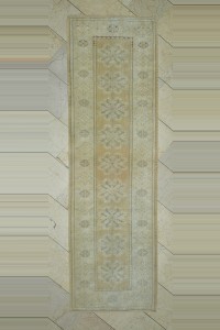 Turkish Rug Runner 3x9 Wool Vintage Oushak Rug Runner 85,279