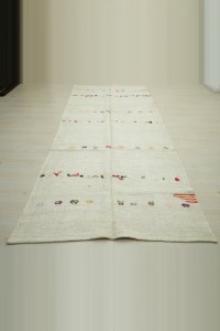 4.5x11 Primitive Decor Hemp Kilim Rug 136,332 - Turkish Hemp Rug  $i