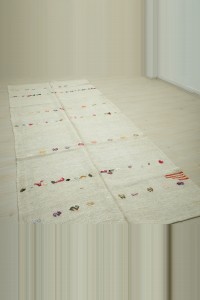 4.5x11 Primitive Decor Hemp Kilim Rug 136,332 - Turkish Hemp Rug  $i