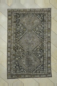 Turkish Carpet Rug 4.5x7 Vintage Siraz Persian Rug 138,214