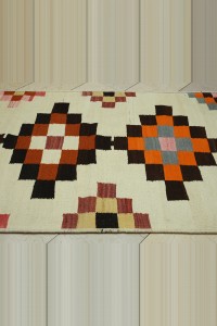 4x11 Wool Flat Woven Kilim Rug Runner. 130,330 - Turkish Rug Runner  $i