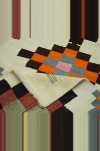 4x11 Wool Flat Woven Kilim Rug Runner. 130,330 - Turkish Rug Runner  $i