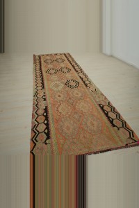 4x12 Old Kars Tribal Kilim Rug Runner 124,368 - Turkish Rug Runner  $i