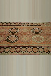 4x12 Old Kars Tribal Kilim Rug Runner 124,368 - Turkish Rug Runner  $i