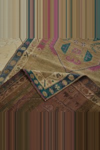 4x13 Long And Wide Brown Wool Kars Carpet Rug Runner 110,403 - Turkish Rug Runner  $i