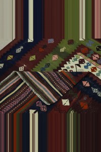 4x5 Old Antique Turkish Kilim Rug 118,162 - Turkish Kilim Rug  $i