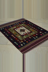 4x5 Sun Faded Balikkesir Kilim Rug 113,145 - Turkish Kilim Rug  $i