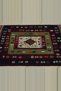 4x5 Sun Faded Balikkesir Kilim Rug 113,145 - Turkish Kilim Rug  $i