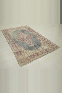 4x6.5 Navy Blue Oushak Rug 120,197 - Oushak Rug  $i