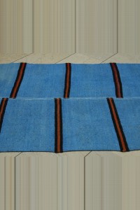 4x6 Overdye Blue Hemp Kilim Rug 112,191 - Turkish Hemp Rug  $i