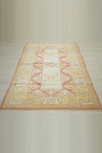 4x6 Wool Vintage Oushak Rug 120,183 - Oushak Rug  $i