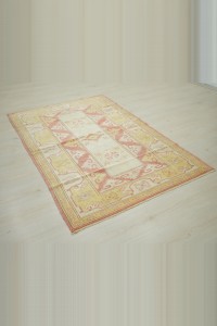 4x6 Wool Vintage Oushak Rug 120,183 - Oushak Rug  $i