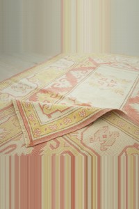 4x6 Wool Vintage Oushak Rug 120,183 - Oushak Rug  $i