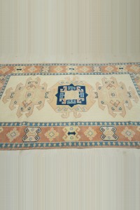 4x6 Wool Vintage Turkish Rug 123,186 - Oushak Rug  $i