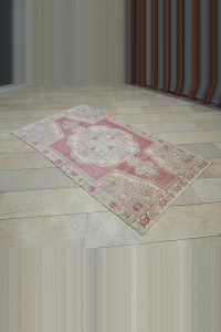 4x7 Faded Turkish Oushak Rug 128x221 - Turkish Carpet Rug  $i
