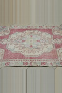 4x7 Faded Turkish Oushak Rug 128x221 - Turkish Carpet Rug  $i