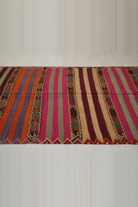 4x7 Minimalist Stripe Kilim Rug. 130,210 - Turkish Kilim Rug  $i