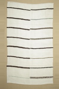 4x7 Stripe Hemp Kilim Rug. 129,223 - Turkish Hemp Rug  $i