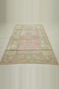 4x7 Wool Vintage Oushak Rug 122,200 - Oushak Rug  $i