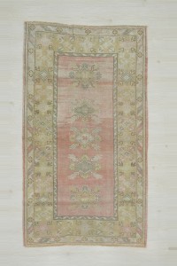 Oushak Rug 4x7 Wool Vintage Oushak Rug 122,200