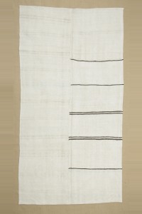 Turkish Hemp Rug 4x8 Brokeen Stripe Hep Kilim Rug. 130,247