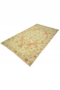 4x8 Light Color Oushak Rug 131,230 - Turkish Carpet Rug  $i